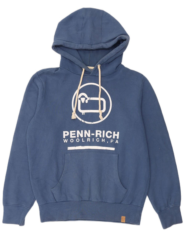 Pulover pentru bărbați Woolrich Graphic Regular Fit, XL, bumbac, albastru