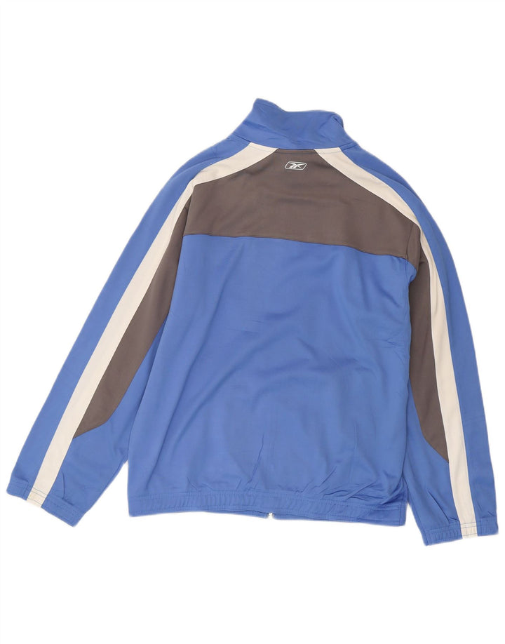 Jachetă de trening pentru bărbați Reebok XS, albastru, poliester color bloc
