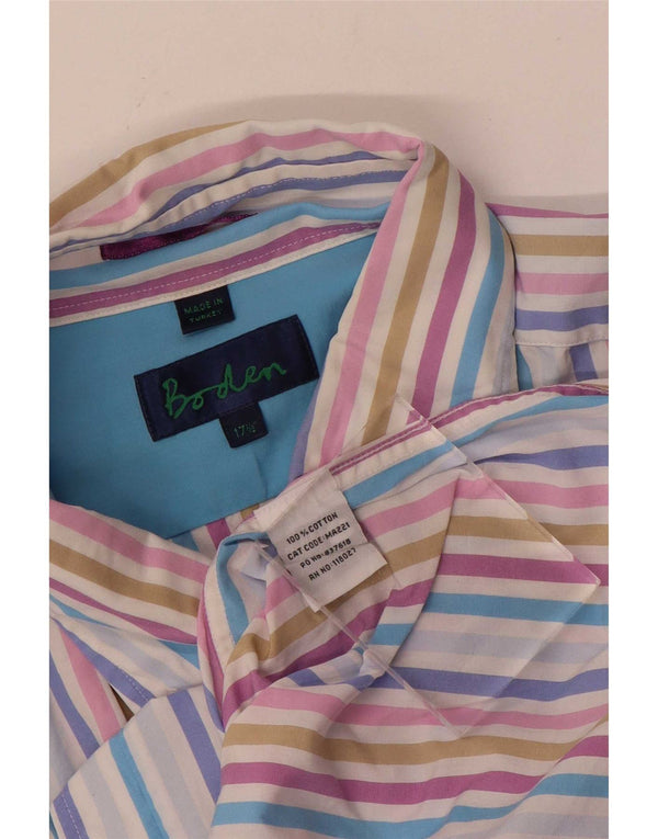 Cămașă Boden pentru bărbați, mărimea 17 1/2 XL, bumbac cu dungi multicolore
