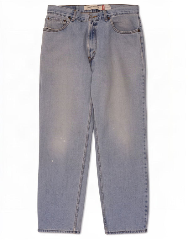 Blugi drepti pentru bărbați Levi's 560 Comfort Fit W33 L32 Bumbac albastru