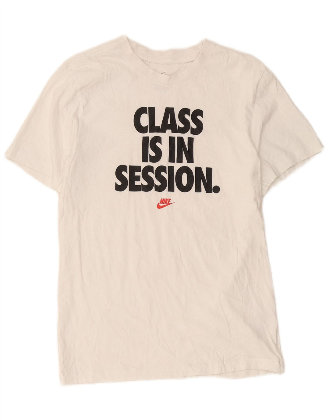 Tricou grafic Nike pentru bărbați Top mic, alb, bumbac