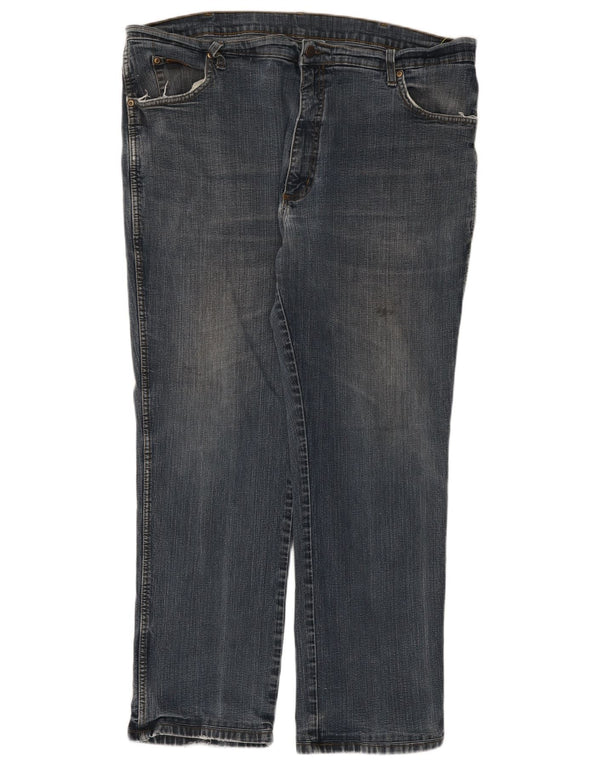 Blugi drepti Wrangler pentru bărbați Texas Stretch W42 L29 Bumbac albastru