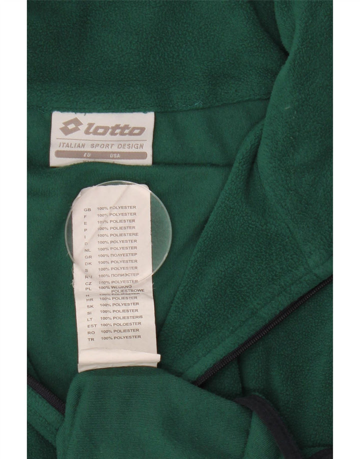 Pulover Lotto pentru bărbați, cu fermoar și gât, poliester verde XL