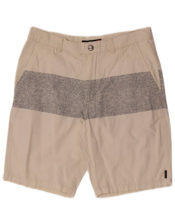 Pantaloni scurți chino pentru bărbați Quiksilver W28 Small Beige Colorblock Bumbac