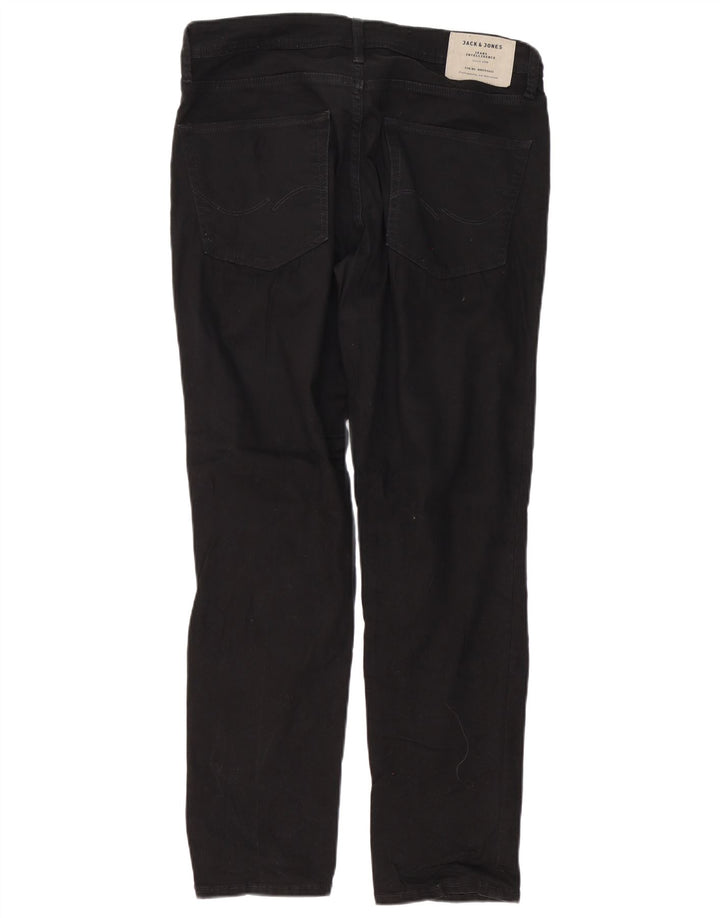 Blugi Jack & Jones Tim Slim pentru bărbați W32 L32 bumbac negru