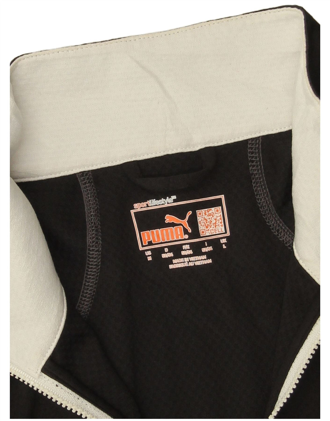 Top de trening Puma pentru bărbați, cu fermoar și gât, negru