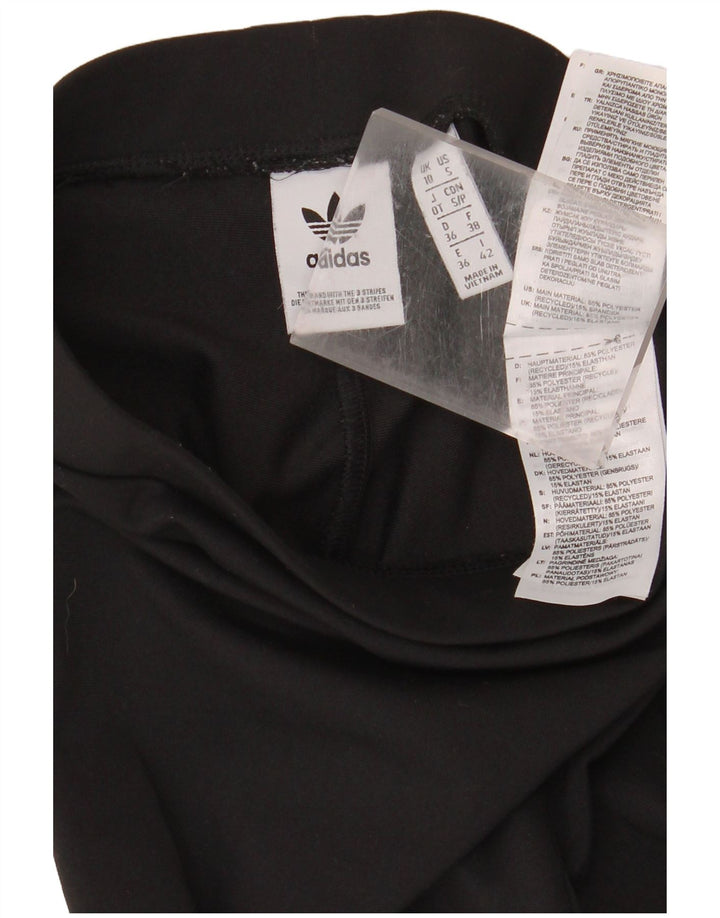 Leggings cu etrier pentru femei ADIDAS UK 10 Poliester negru mic