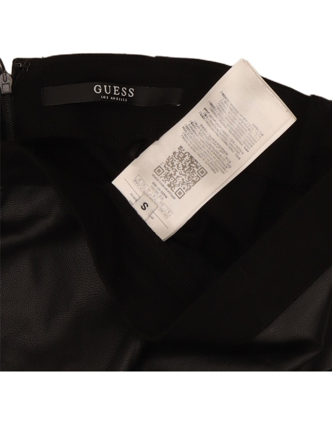 Fusta creion pentru femei GUESS UK 6 XS W26 Poliester negru
