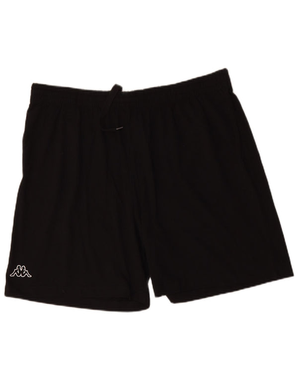 Pantaloni scurți sport pentru bărbați Kappa 3XL bumbac negru