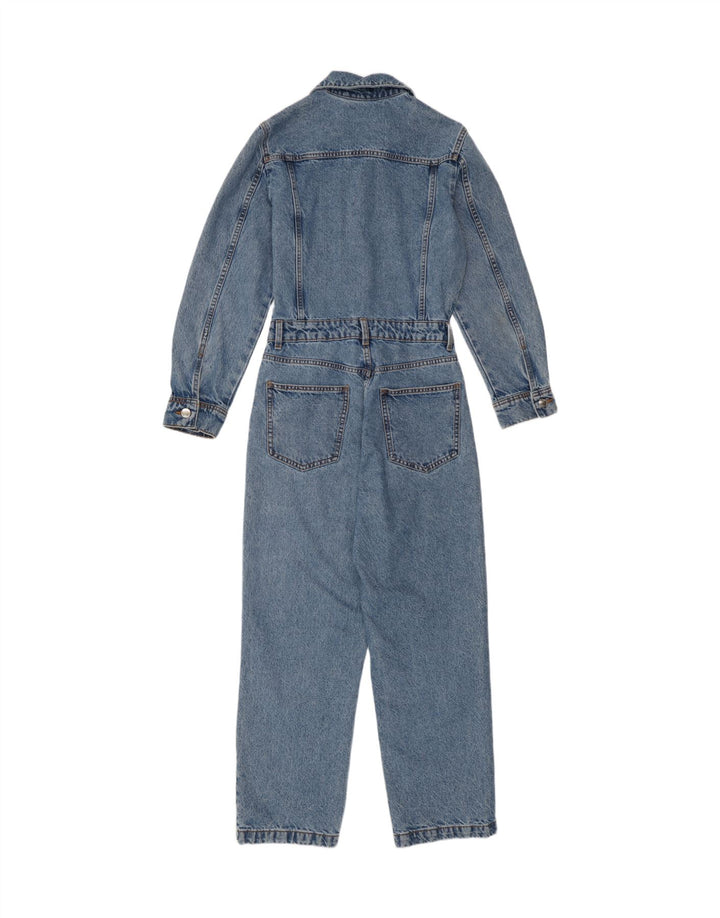 Salopetă de denim pentru femei Zara UK 10 Bumbac albastru mic