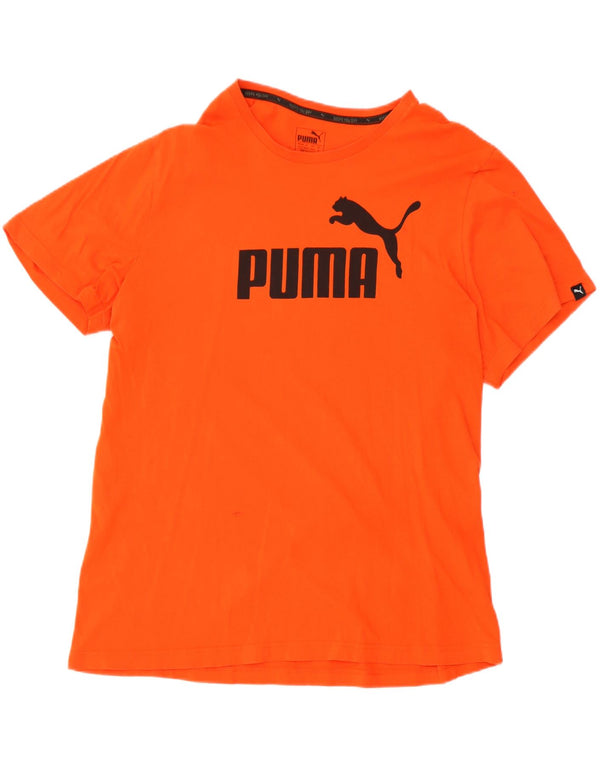 Tricou grafic Puma pentru bărbați Top XL bumbac portocaliu
