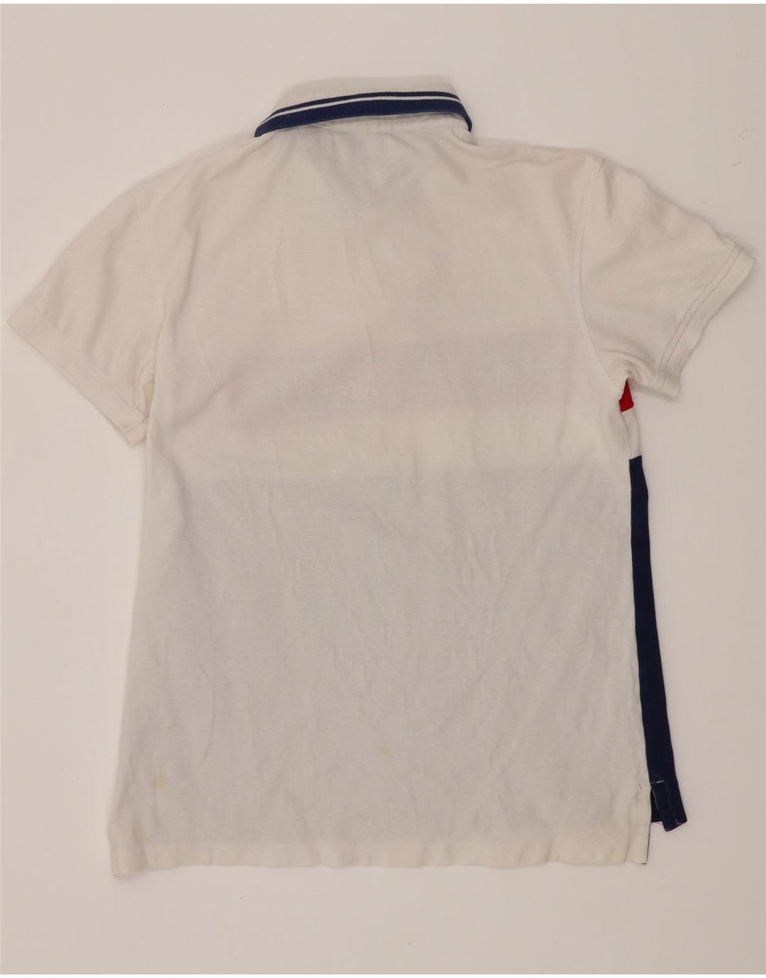Tricou polo Tommy Hilfiger pentru bărbați, cu croială personalizată, alb mediu, bloc de culoare