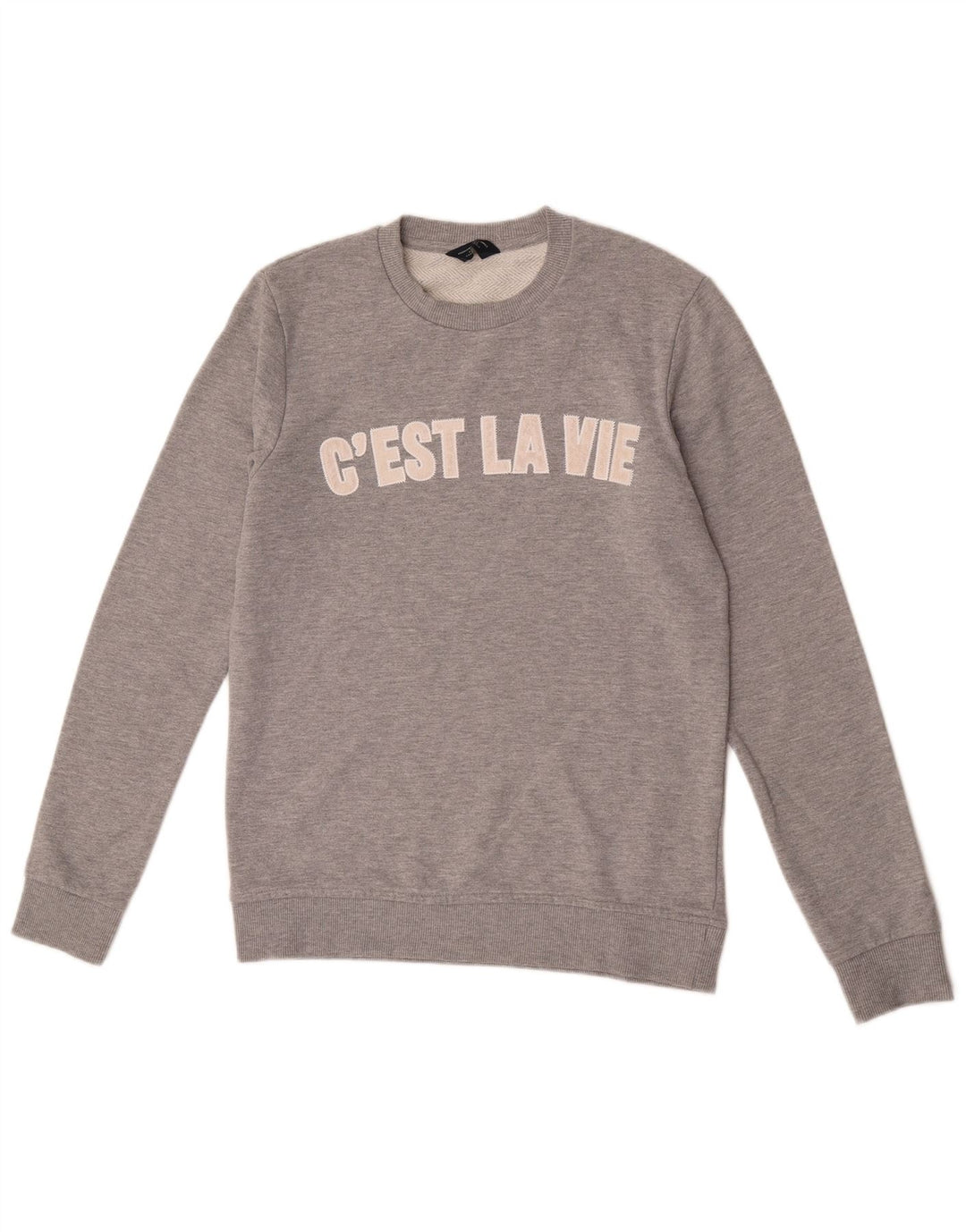 Pulover cu grafică Jack & Jones pentru bărbați, bumbac, gri mediu