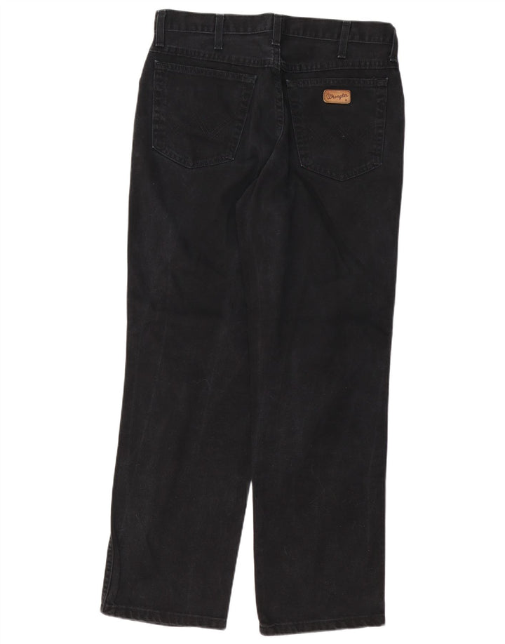 Blugi drepte pentru bărbați Wrangler Ohio W33 L30 bumbac negru