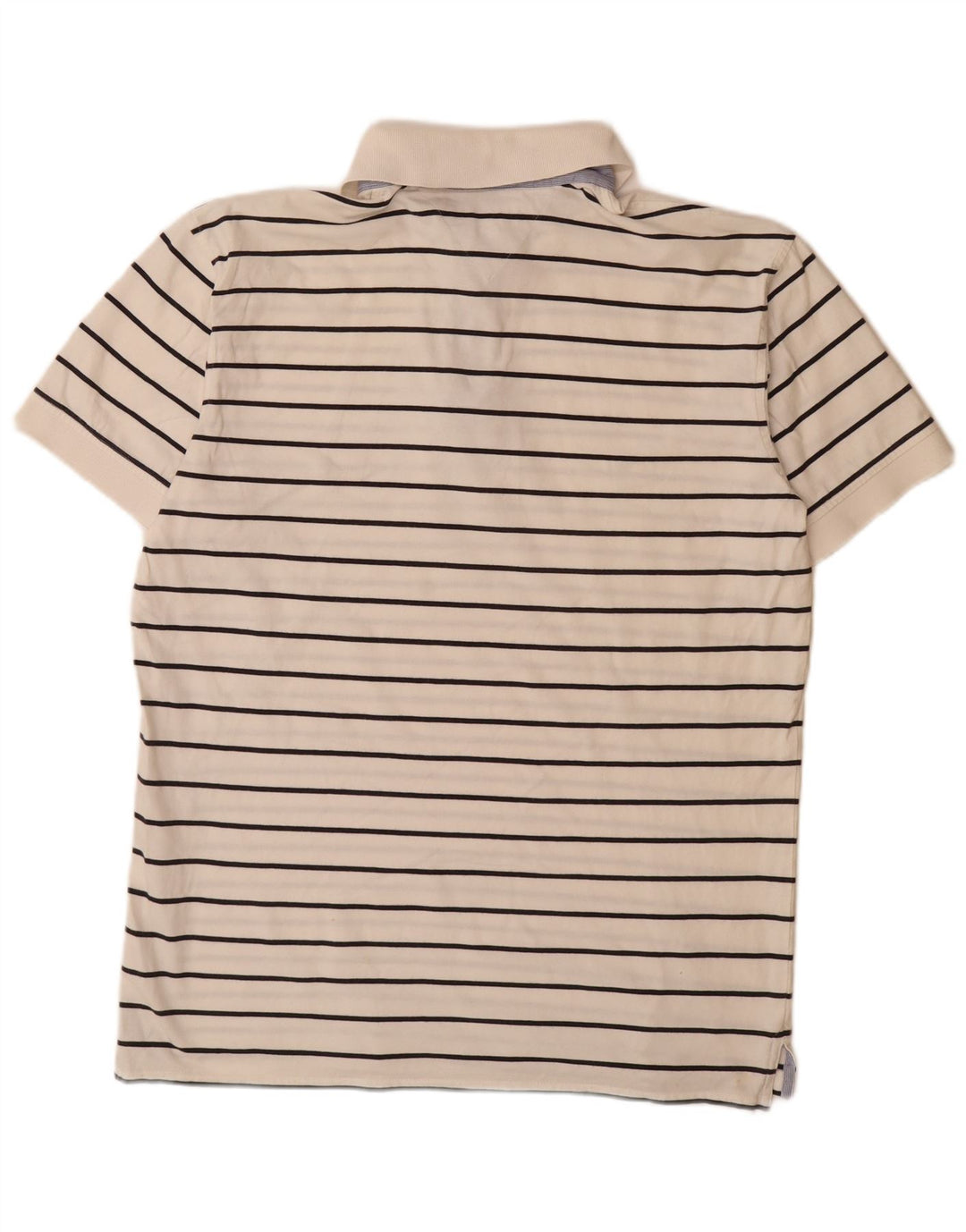 Tricou polo TOMMY HILFIGER pentru bărbați, mare, bumbac cu dungi alb
