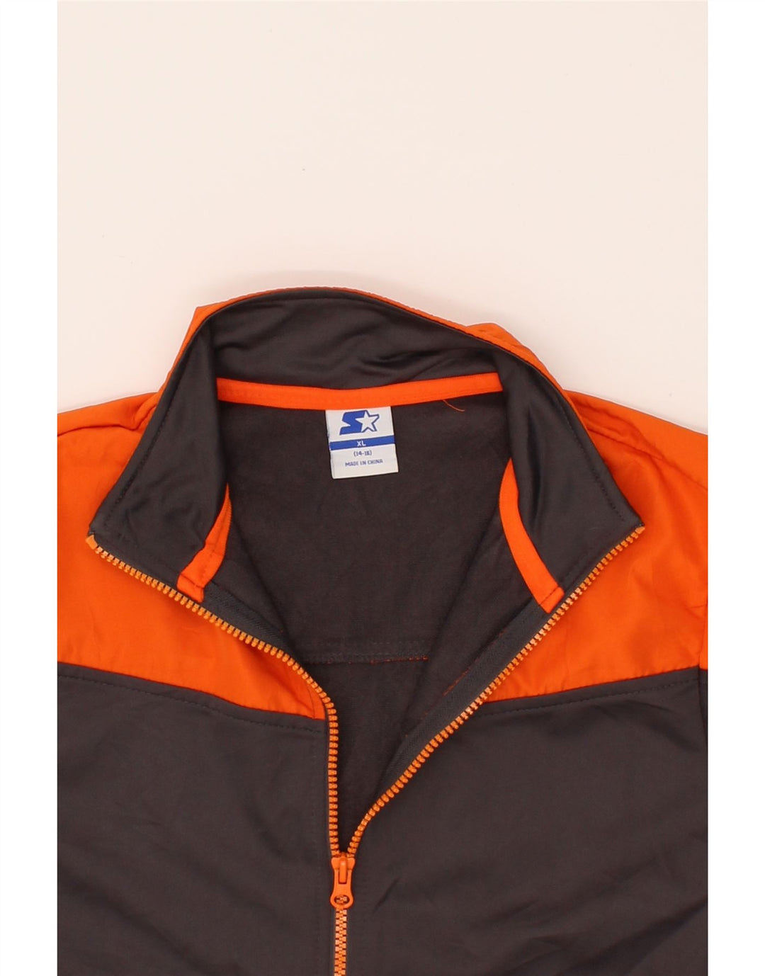 STARTER Boys Tracksuit Top Jacket 14-15 Years XL Brown Colourblock Vintage Starter and Second-Hand Starter from Messina Hembry 