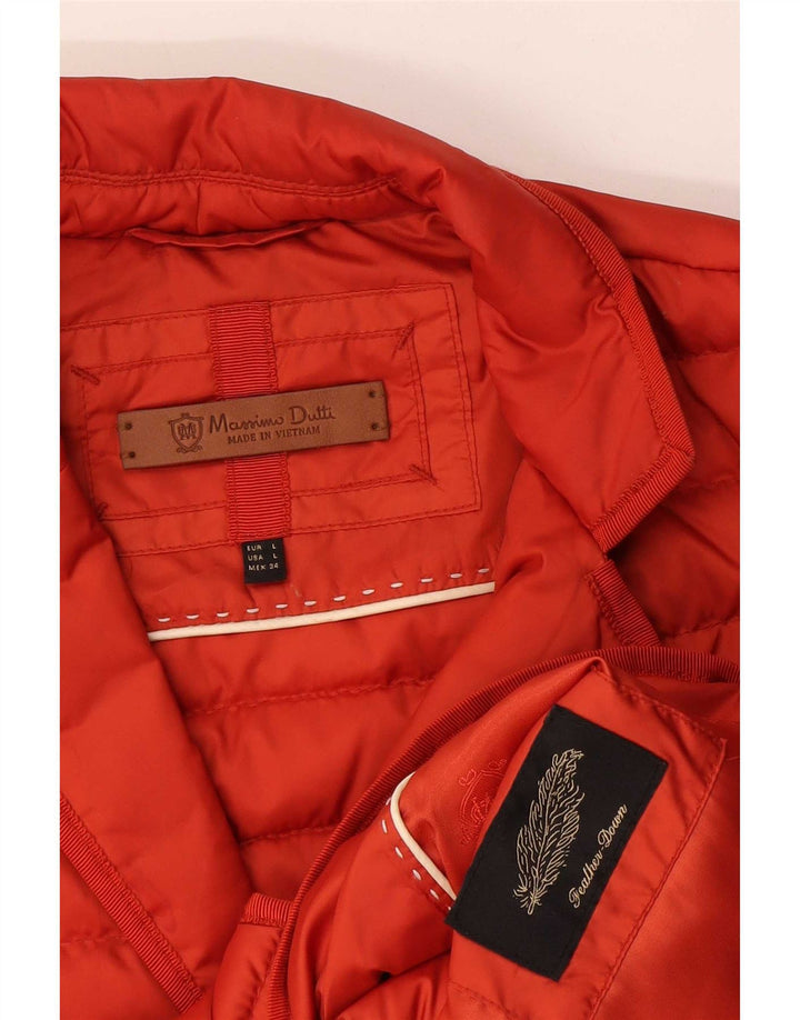 Jachetă căptușită pentru femei Massimo Dutti UK 16 mare portocaliu
