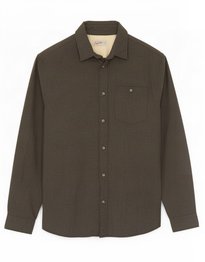 Cămașă de flanel pentru bărbați Jack & Jones, bumbac gri mediu