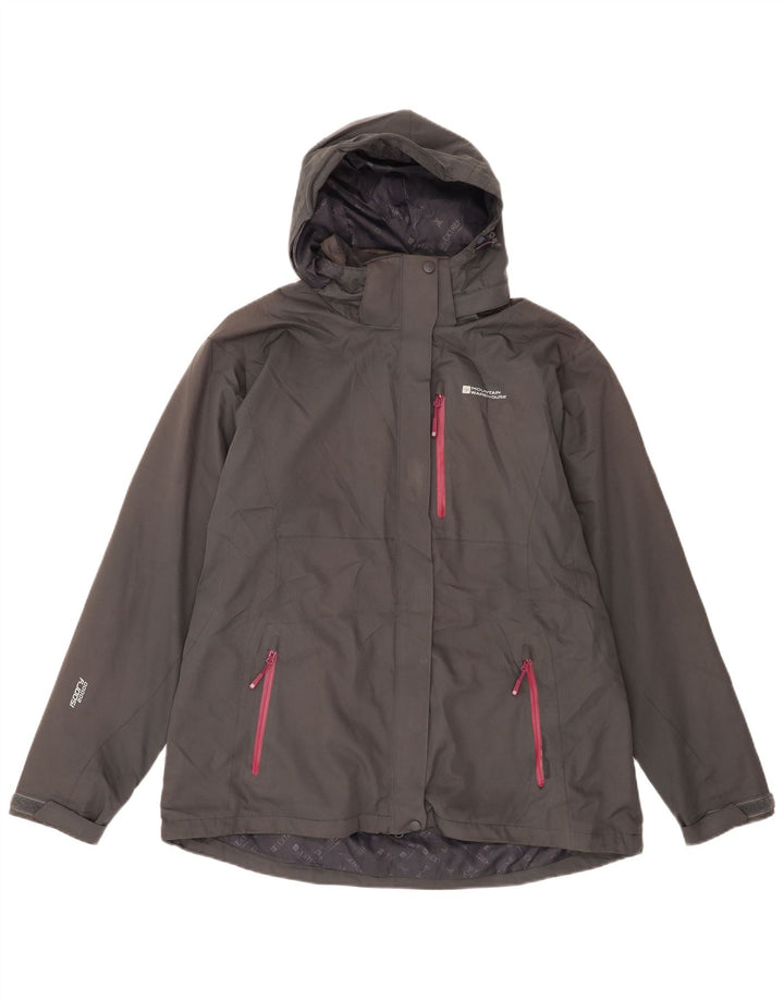 Jachetă de ploaie cu glugă pentru femei Mountain Warehouse UK 18 XL poliester gri