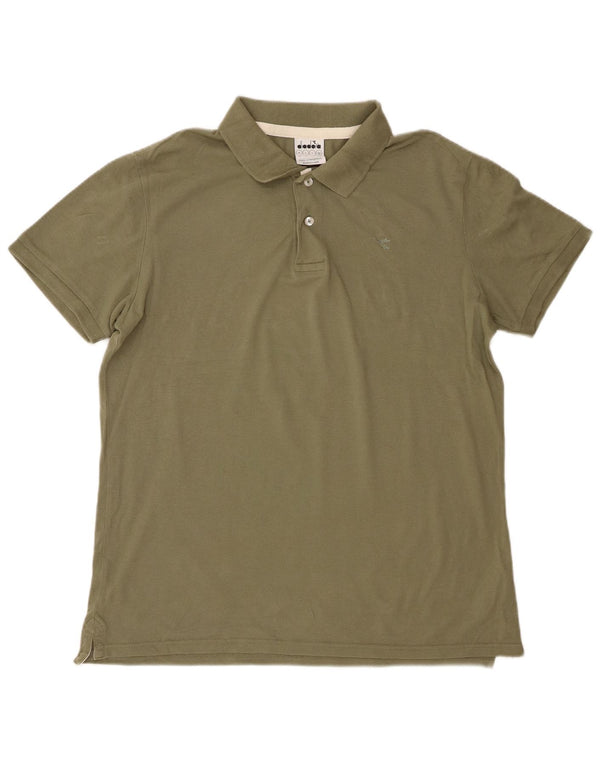 Tricou polo pentru bărbați Diadora, bumbac kaki mare