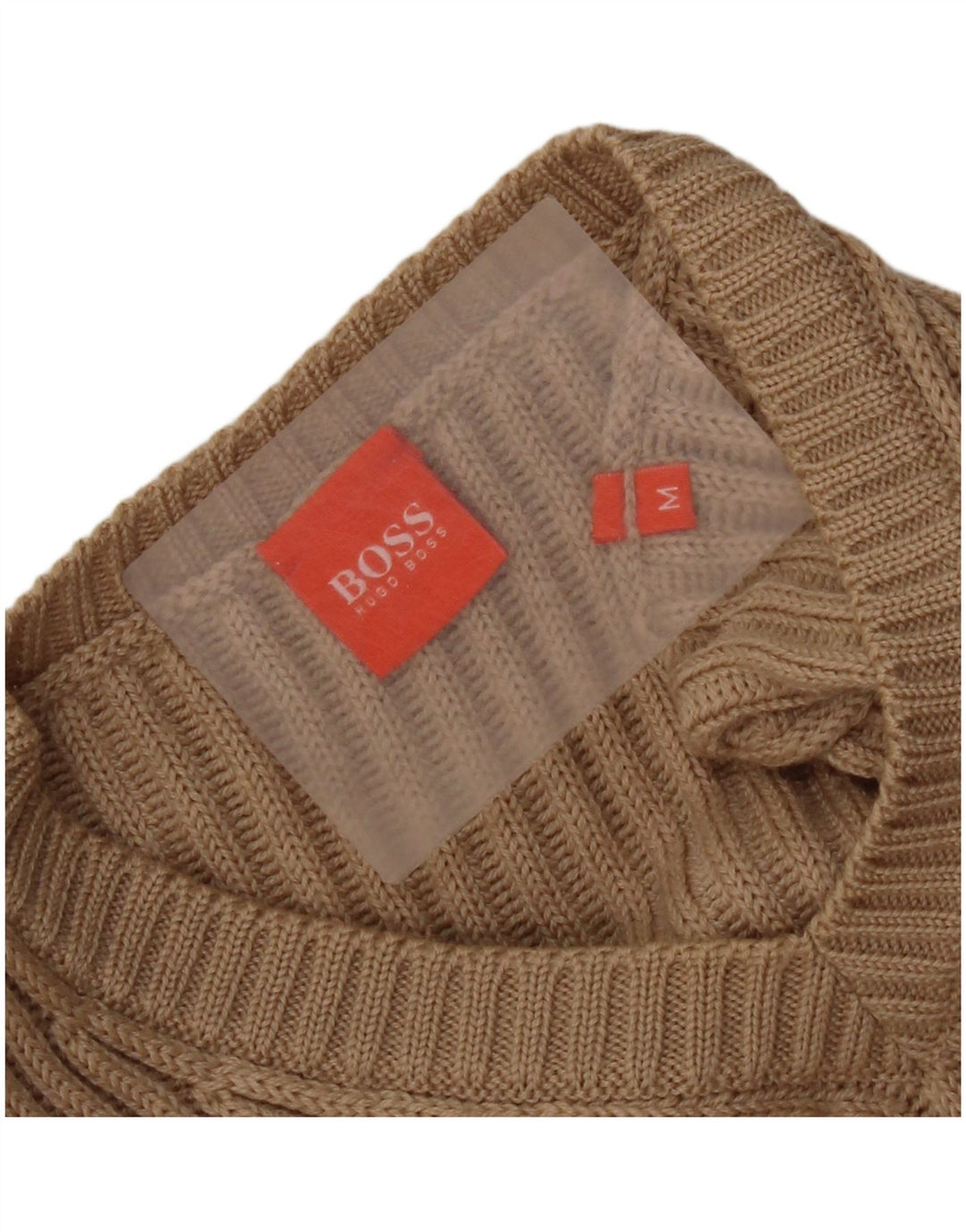 Pulover cu decolteu în V Hugo Boss pentru bărbați, bej mediu