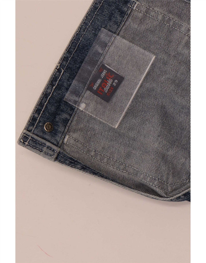 Blugi salopete de damă vintage W29 L33 bumbac albastru