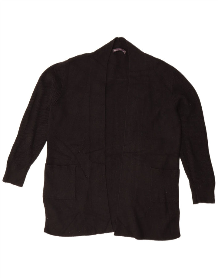 Pulover cardigan deschis supradimensionat pentru femei Marks & Spencer UK 14 mare negru