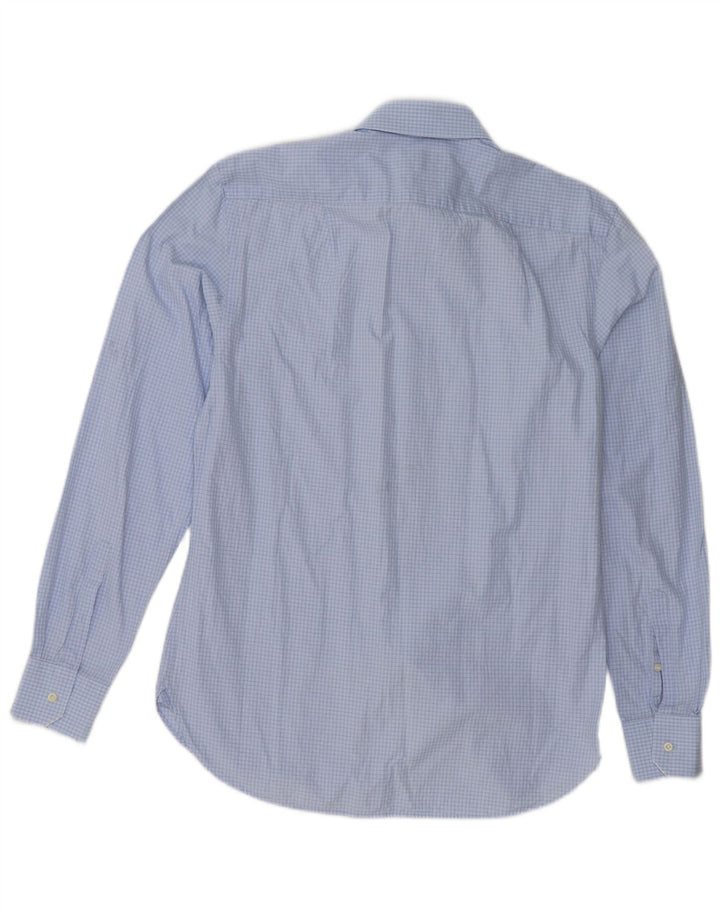Cămașă Boggi Milano personalizată pentru bărbați Mărimea 39 15 1/2 Medium Blue Gingham