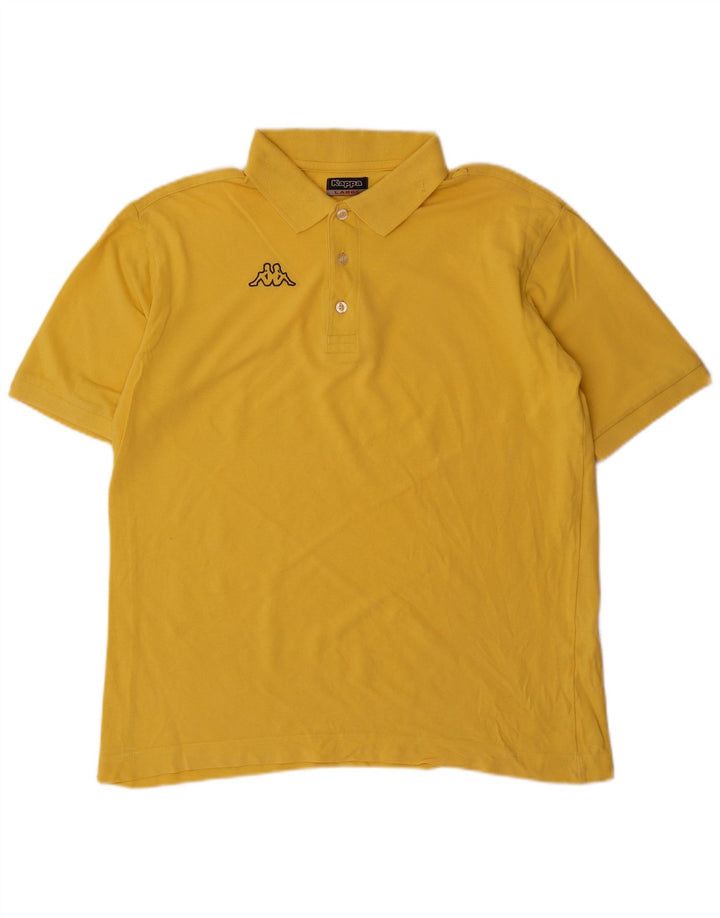Tricou polo pentru bărbați Kappa, galben mare