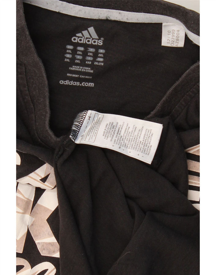 Tricou grafic ADIDAS pentru bărbați Los Angeles Lakers Top 2XL bumbac negru