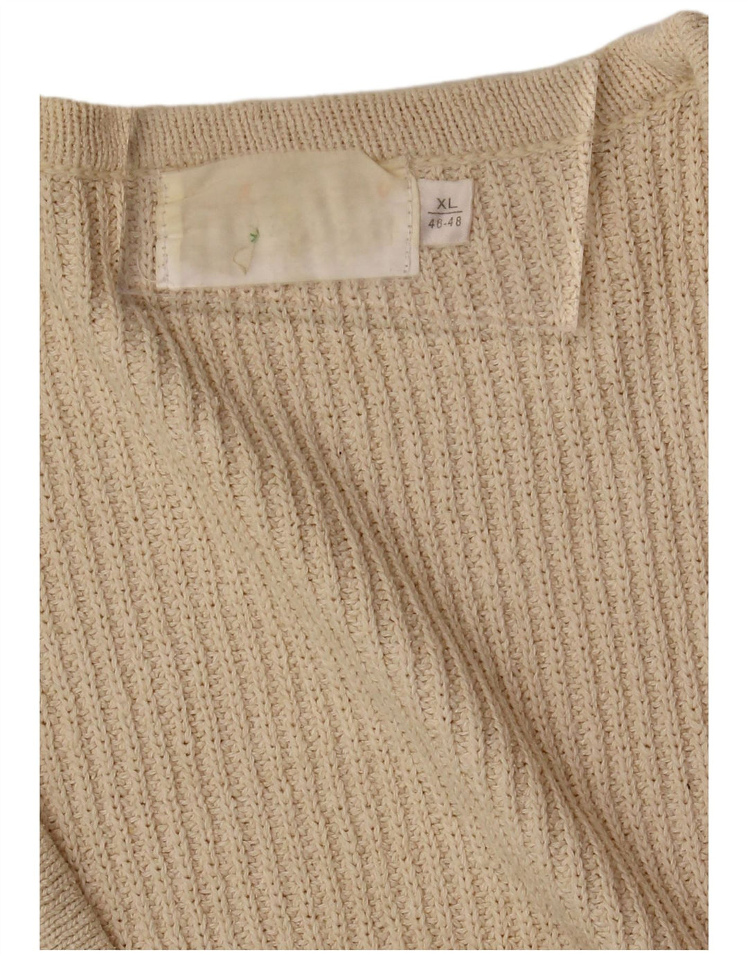 Pulover cardigan supradimensionat pentru femei VINTAGE EU 46/48 XL alb