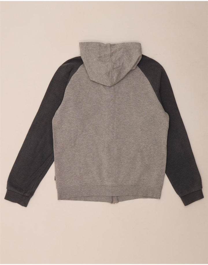 Pulover Adidas pentru bărbați, cu fermoar, bumbac cu pete, gri mediu