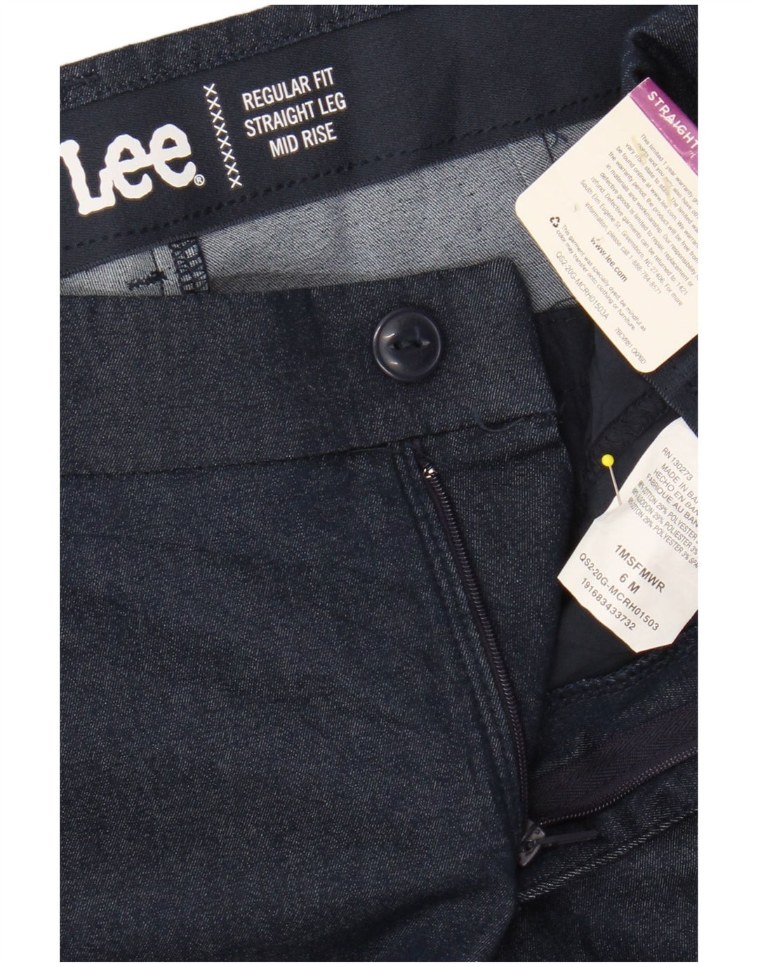 Pantaloni chino LEE pentru femei cu talie medie US 6 Medium W28 L30 Bleumarin