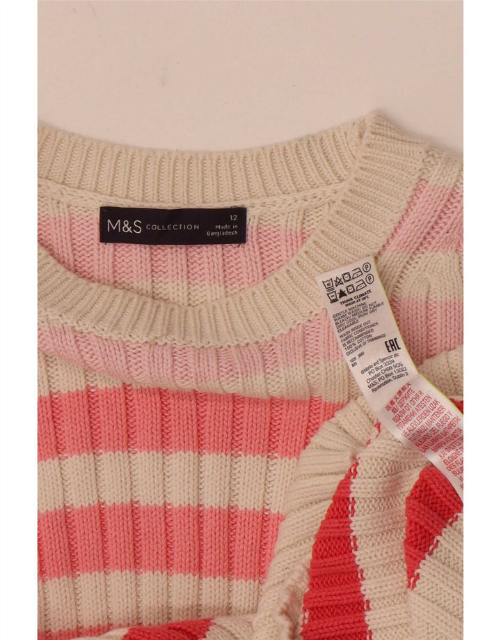 Pulover pentru femei Marks & Spencer cu decolteu cu barca UK 12 Medium Multicolor