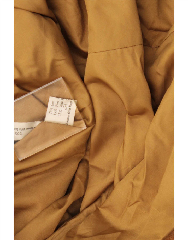 Pardesiu vintage pentru femei UK 14 Medium Beige Lână