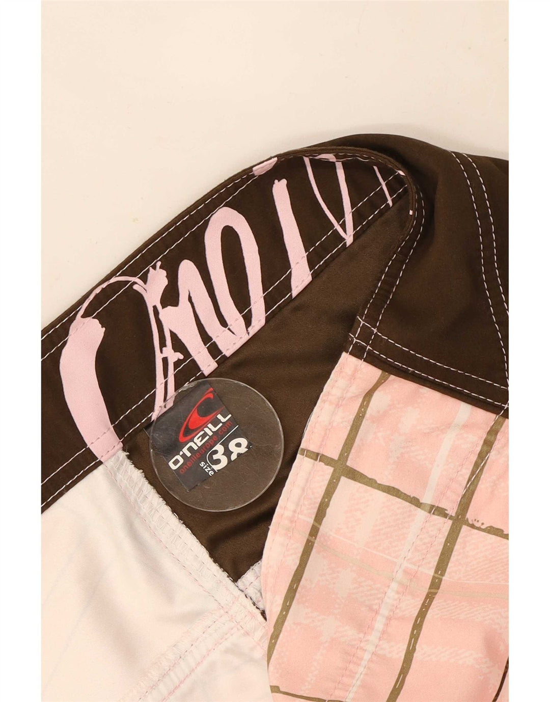 Pantaloni scurți de înot O'Neill pentru bărbați, XL, roz check