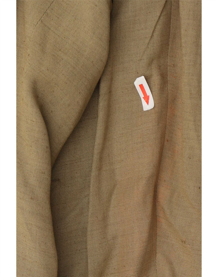 Jachetă Blazer pentru bărbați Centaur cu 3 nasturi Marea Britanie 48 4XL Kaki Viscoză