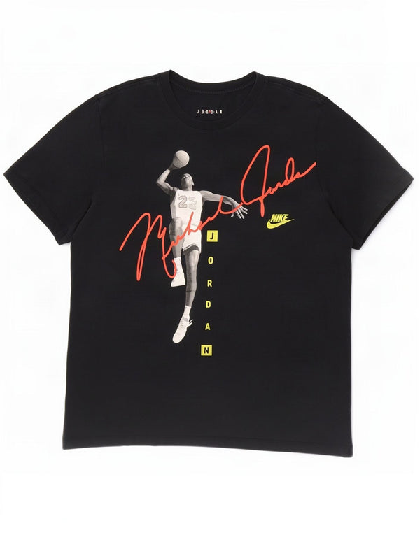 Tricou grafic pentru bărbați Jordan Top XL bumbac negru