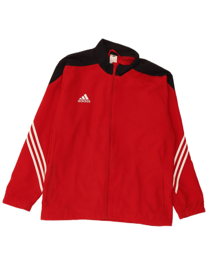 Jachetă de trening pentru bărbați Adidas, 2XL, roșu, poliester color bloc