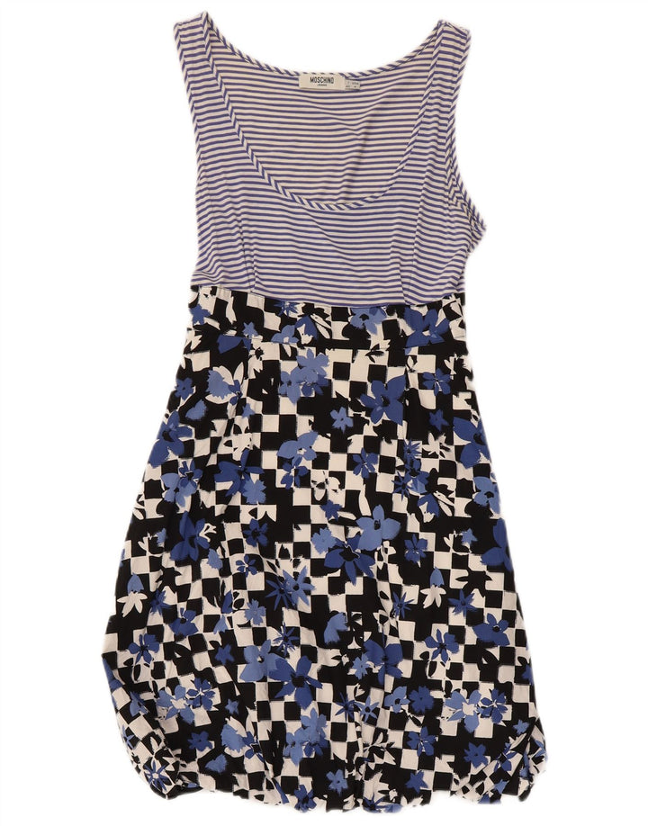 Rochie de soare pentru femei Moschino UK 8 Small Blue Floral