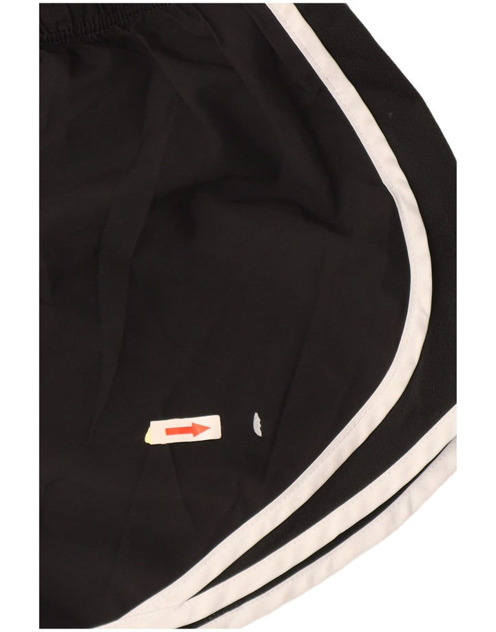 Pantaloni scurti sport NIKE pentru femei UK 8 Small Negru Poliester