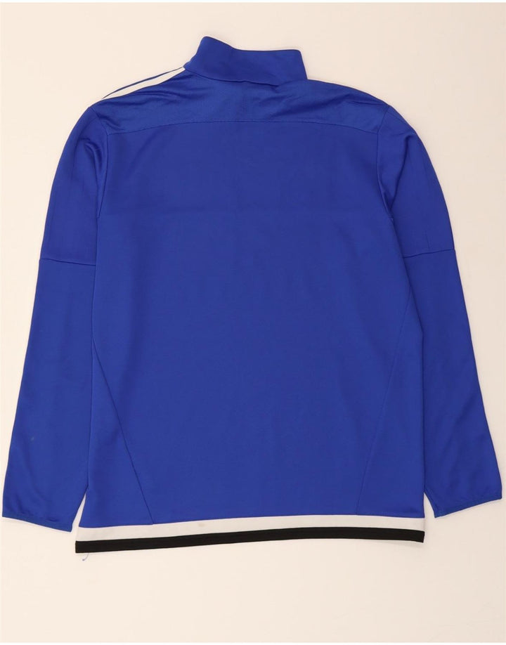 ADIDAS Mens Climacool Graphic Zip Neck Pullover Tracksuit Top Large Blue Vintage Adidas and Second-Hand Adidas from Messina Hembry 