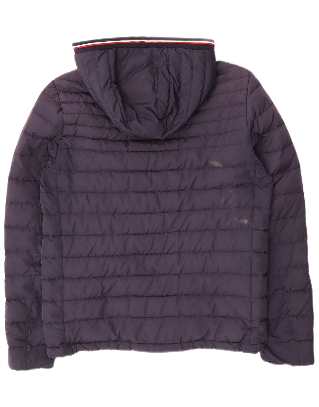 Jachetă căptușită cu glugă Tommy Hilfiger pentru bărbați UK 36 Poliester bleumarin mic