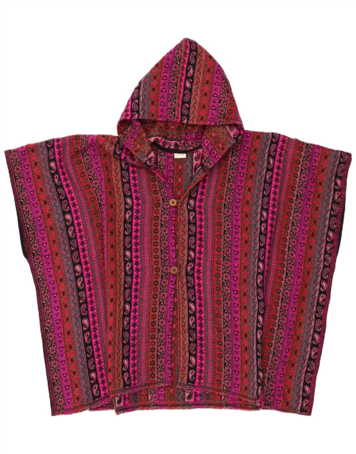 Pulover cardigan supradimensionat cu glugă vintage pentru femei, mărime unica, multicolor