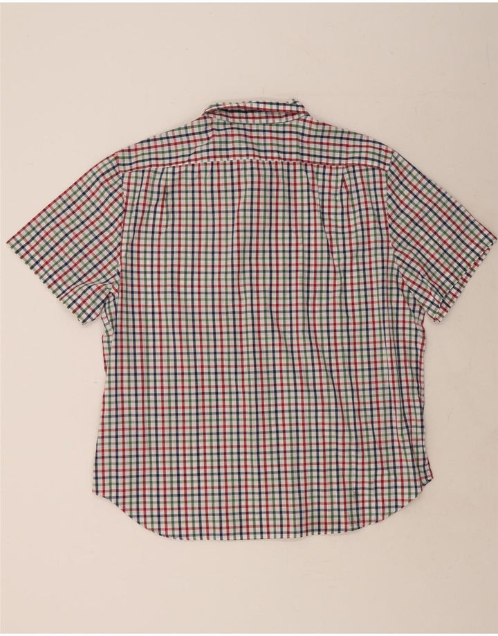 NAUTICA Mens Classic Fit Short Sleeve Shirt 2XL Multicoloured Gingham Vintage Nautica and Second-Hand Nautica from Messina Hembry 