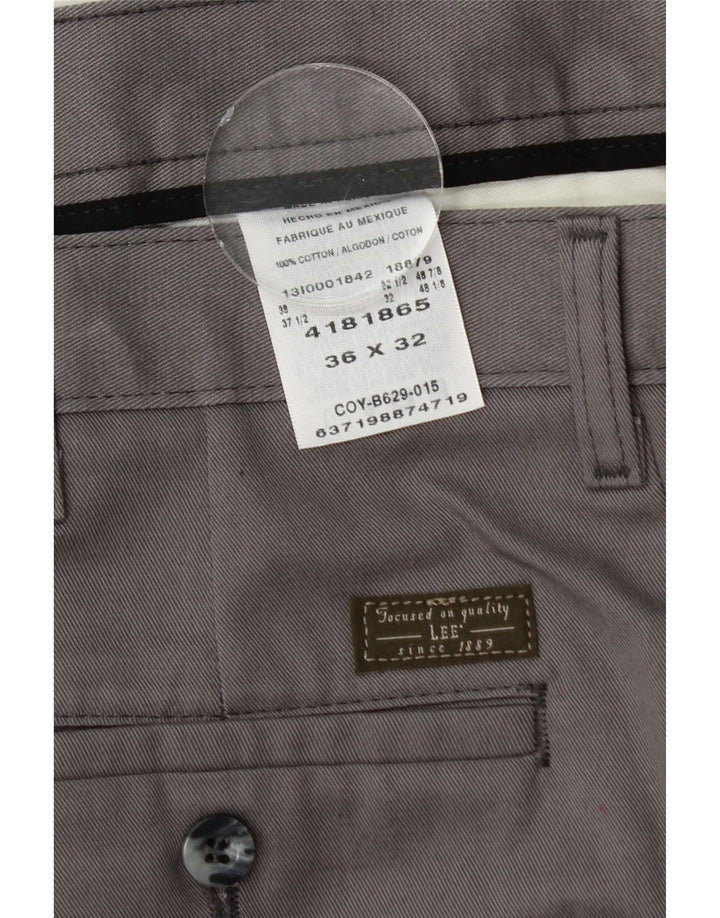 Pantaloni chino pentru bărbați LEE L36 L32 bumbac gri