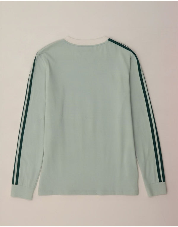 Top pentru femei Adidas cu mânecă lungă UK 12, bumbac verde mediu