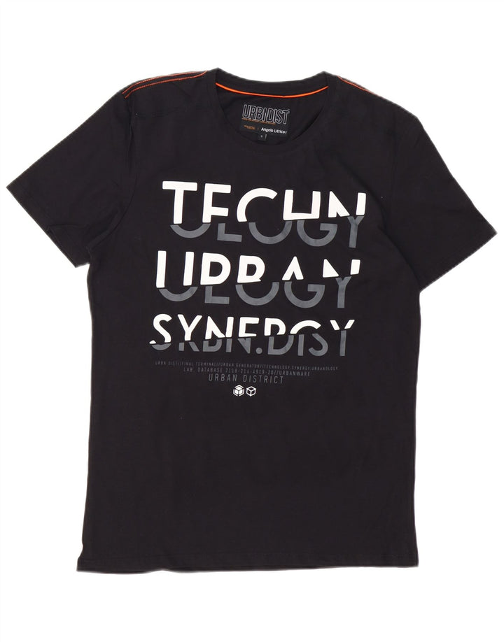 ANGELO LITRICO Tricou grafic pentru bărbați Top mic bumbac negru