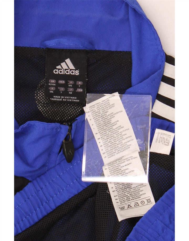 ADIDAS Mens Tracksuit Top Jacket UK 42/44 Large Blue Colourblock Polyester Vintage Adidas and Second-Hand Adidas from Messina Hembry 