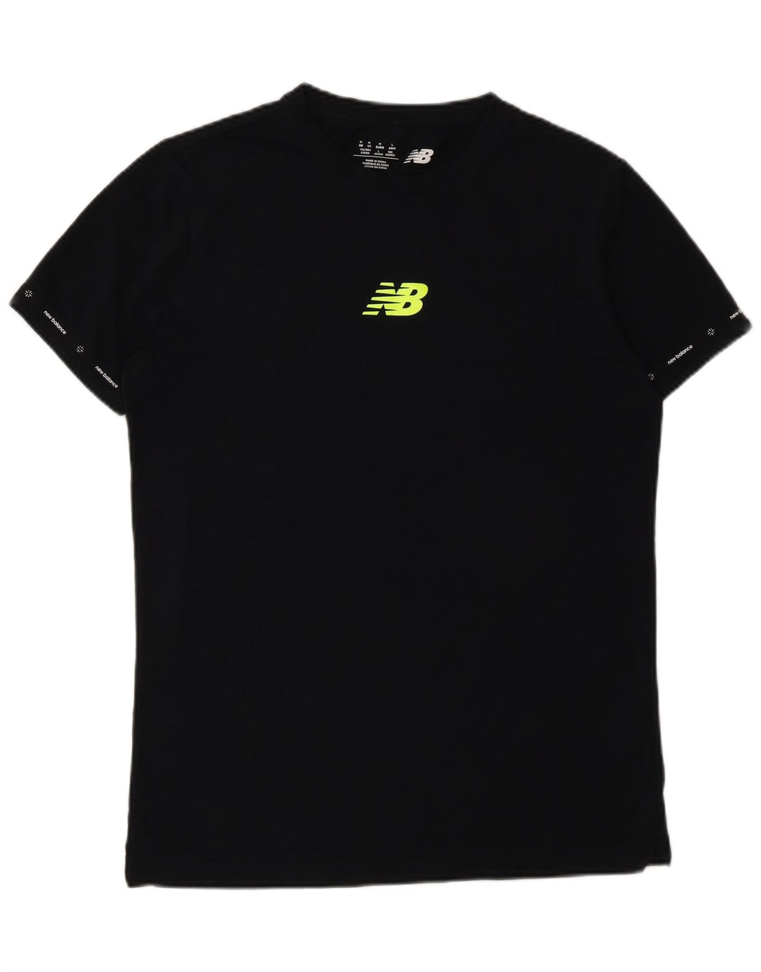 Tricou grafic pentru bărbați New Balance Top mediu din bumbac negru